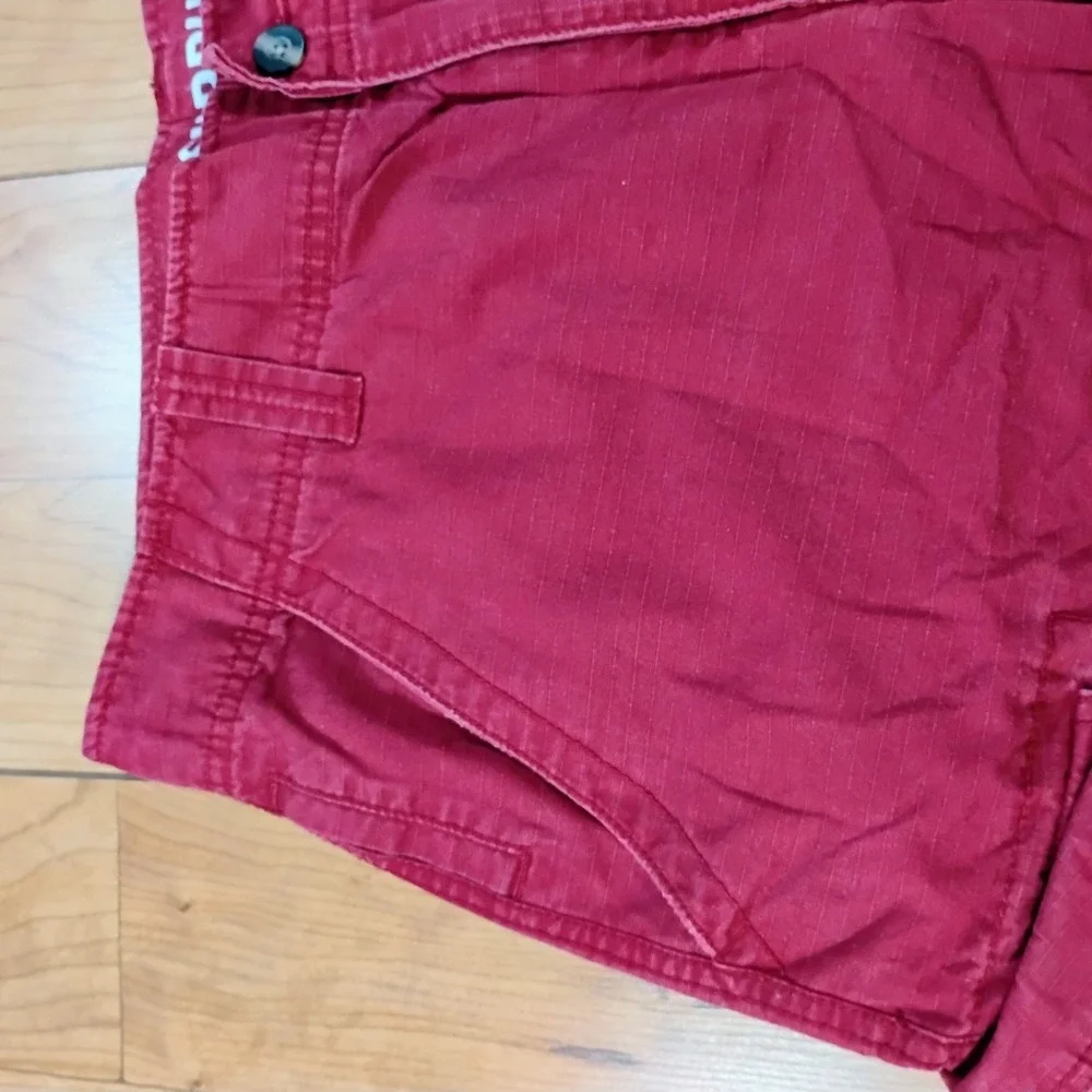 Mossimo Supply Co. Men's Size 34 Maroon Cargo Skater Shorts Baggy